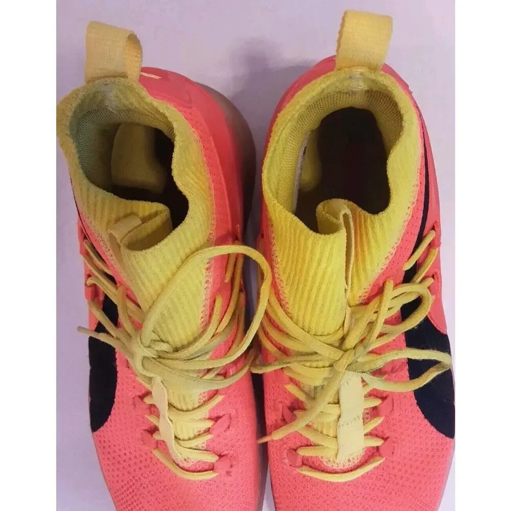 Puma Men's 10.5 Clyde Court Running Sneaker Neon Orange Yellow Hi-top Sneaker